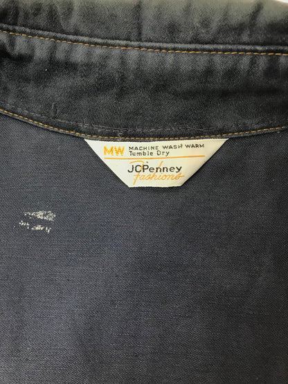 【現状渡し品】【メンズ】 JCPENNEY FASHION ジェーシーペニー ファッション 70'S WESTERN JACKET 70年代 ウエスタン ジャケット ライトアウター 146-260915-na-23-tagh サイズ：サイズ不明 下記参照 カラー：ネイビー 万代Net店