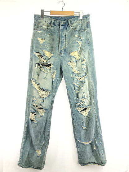 【中古品】【メンズ】 MNML ミニマル CRUSH USED DENIM PANTS クラッシュ ユーズド デニム パンツ ジーンズ ボトムス 153-260917-rt-47-tagh サイズ：32 カラー：インディゴ 万代Net店