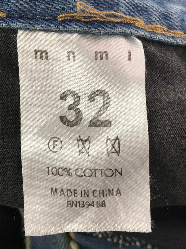 【中古品】【メンズ】 MNML ミニマル CRUSH USED DENIM PANTS クラッシュ ユーズド デニム パンツ ジーンズ ボトムス 153-260917-rt-47-tagh サイズ：32 カラー：インディゴ 万代Net店