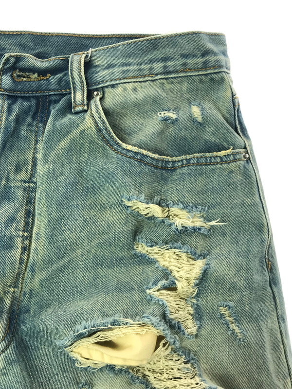 【中古品】【メンズ】 MNML ミニマル CRUSH USED DENIM PANTS クラッシュ ユーズド デニム パンツ ジーンズ ボトムス 153-260917-rt-47-tagh サイズ：32 カラー：インディゴ 万代Net店