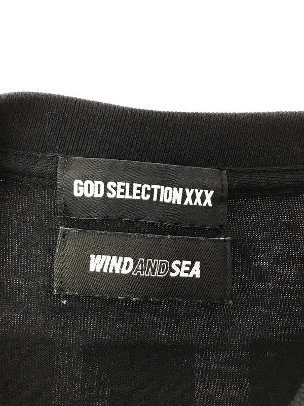 【中古品】【メンズ】 GOD SELECTION XXX ゴッドセレクション ×WIND AND SEA ウィンダンシー L/S T-SHIRT ロングスリーブ Tシャツ 長袖Tシャツ 142-260915-na-16-tagh サイズ：M カラー：ブラック 万代Net店