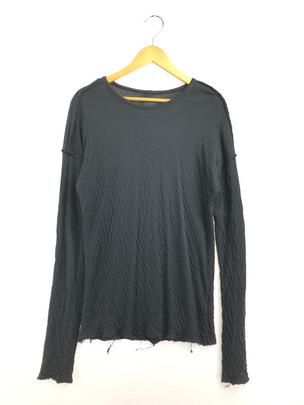 【中古品】【メンズ】 THOM KROM トムクロム L/S CUT AND SEW ロングスリーブ カットソー トップス 140-260915-na-13-tagh サイズ：S カラー：ブラック 万代Net店