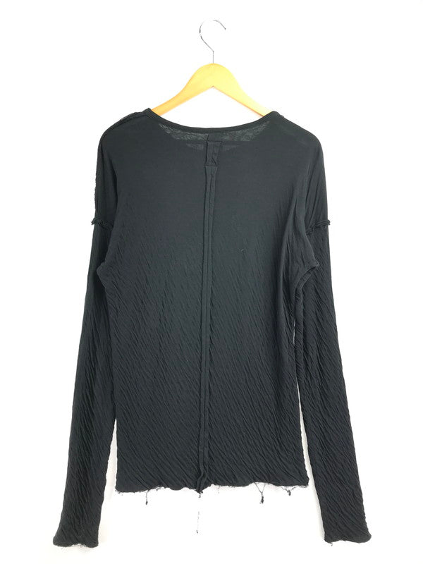 【中古品】【メンズ】 THOM KROM トムクロム L/S CUT AND SEW ロングスリーブ カットソー トップス 140-260915-na-13-tagh サイズ：S カラー：ブラック 万代Net店