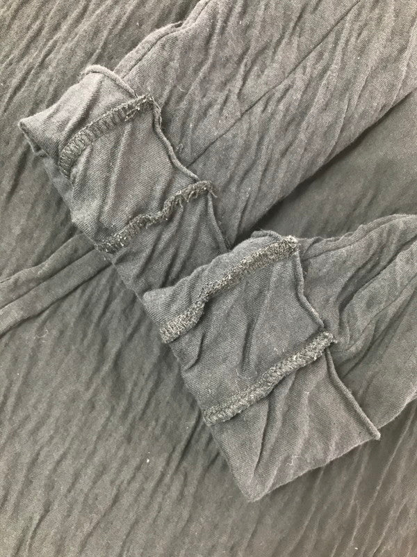 【中古品】【メンズ】 THOM KROM トムクロム L/S CUT AND SEW ロングスリーブ カットソー トップス 140-260915-na-13-tagh サイズ：S カラー：ブラック 万代Net店