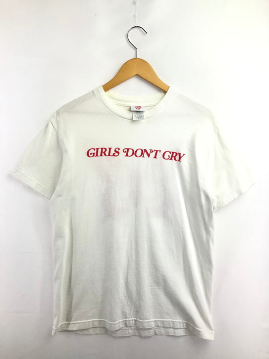 【中古品】【メンズ】 GIRLS DON'T CRY ガールズドントクライ S/S LOGO T-SHIRT ロゴTシャツ 半袖Tシャツ 142-260915-na-12-tagh サイズ：M カラー：ホワイト 万代Net店