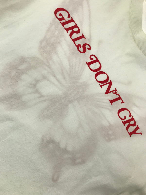 【中古品】【メンズ】 GIRLS DON'T CRY ガールズドントクライ S/S LOGO T-SHIRT ロゴTシャツ 半袖Tシャツ 142-260915-na-12-tagh サイズ：M カラー：ホワイト 万代Net店