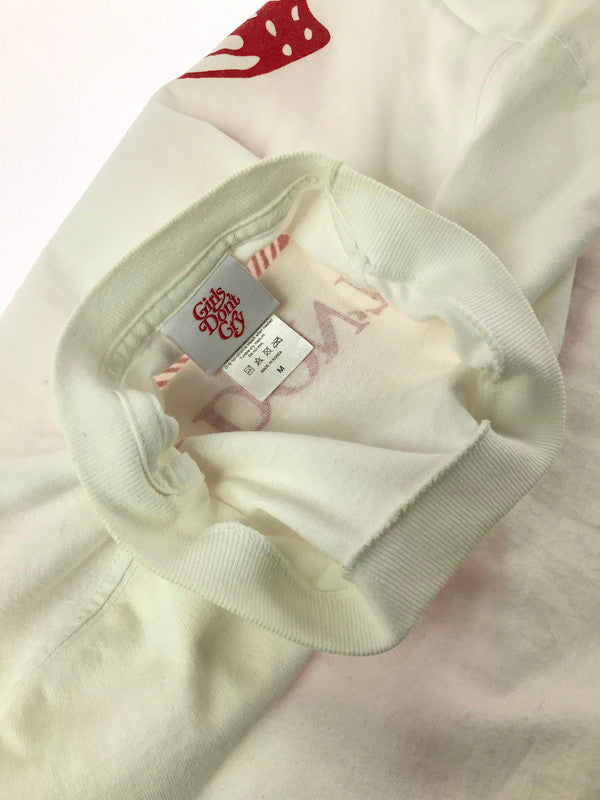 【中古品】【メンズ】 GIRLS DON'T CRY ガールズドントクライ S/S LOGO T-SHIRT ロゴTシャツ 半袖Tシャツ 142-260915-na-12-tagh サイズ：M カラー：ホワイト 万代Net店