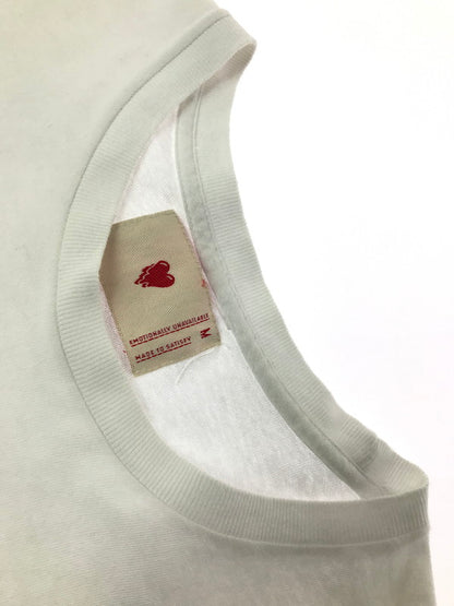 【中古品】【メンズ】 GIRLS DON'T CRY ガールズドントクライ × EMOTIONALLY UNAVAILABLE エモーショナリーアンアベイラブル S/S HEART GRAPHIC TEE ハート グラフィック Tシャツ 142-260915-na-11-tagh サイズ：M カラー：ホワイト 万代Net店