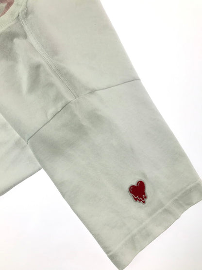 【中古品】【メンズ】 GIRLS DON'T CRY ガールズドントクライ × EMOTIONALLY UNAVAILABLE エモーショナリーアンアベイラブル S/S HEART GRAPHIC TEE ハート グラフィック Tシャツ 142-260915-na-11-tagh サイズ：M カラー：ホワイト 万代Net店