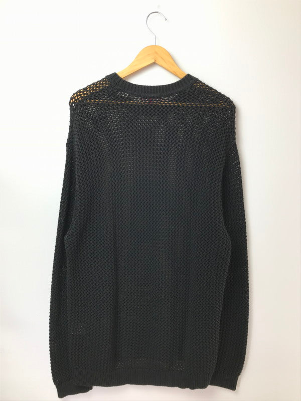 【中古品】【メンズ】 SUPREME シュプリーム 22SS OPEN KNIT SMALL BOX SWEATER オープンニット スモール ボックスセーター トップス 149-261001-rt-09-tagh サイズ：M カラー：ブラック 万代Net店