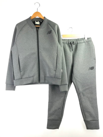 【中古品】【メンズ】 NEW BALANCE ニューバランス SET UP JMJP9623 JMJP9624 セットアップ ボンディング フルジップジャケット パンツ ボトムス 148-261025-na-05-tagh サイズ：M カラー：グレー 万代Net店