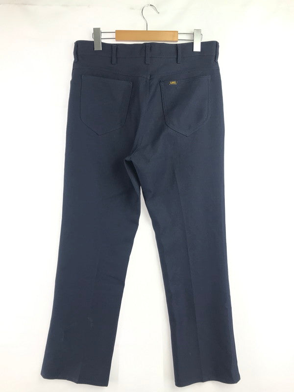 【中古品】【メンズ】 LEE リー 70's 42 TALON POLYESTER BOOT-CUT PANTS 70年代 42 タロン ポリエステル ブーツカット パンツ ヴィンテージ ボトムス 157-260917-rt-49-tagh サイズ：33×36 カラー：ネイビー 万代Net店