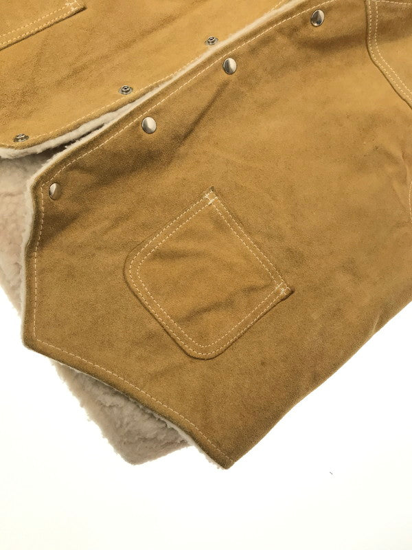 【中古品】【メンズ】 SEARS シアーズ 70's THE LEATHER SHOP VEST BEIGE 70年代 レザー ショップ ベスト トップス ヴィンテージ 146-260917-rt-11-tagh サイズ：L カラー：ベージュ 万代Net店