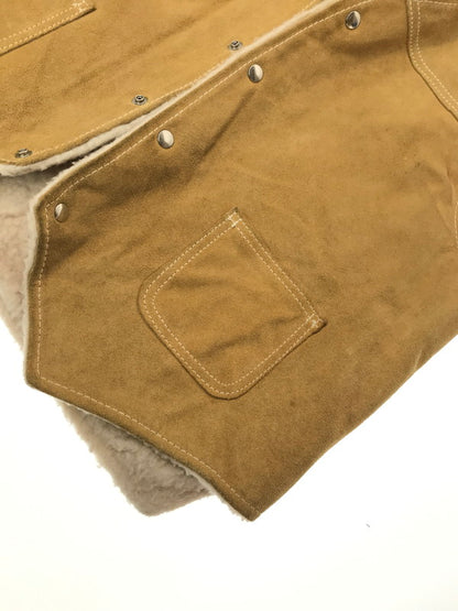 【中古品】【メンズ】 SEARS シアーズ 70's THE LEATHER SHOP VEST BEIGE 70年代 レザー ショップ ベスト トップス ヴィンテージ 146-260917-rt-11-tagh サイズ：L カラー：ベージュ 万代Net店