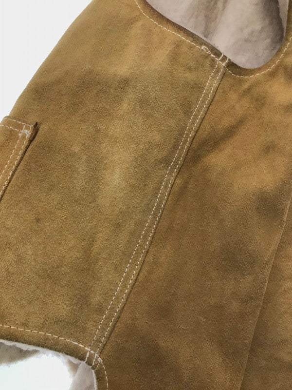 【中古品】【メンズ】 SEARS シアーズ 70's THE LEATHER SHOP VEST BEIGE 70年代 レザー ショップ ベスト トップス ヴィンテージ 146-260917-rt-11-tagh サイズ：L カラー：ベージュ 万代Net店