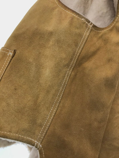 【中古品】【メンズ】 SEARS シアーズ 70's THE LEATHER SHOP VEST BEIGE 70年代 レザー ショップ ベスト トップス ヴィンテージ 146-260917-rt-11-tagh サイズ：L カラー：ベージュ 万代Net店