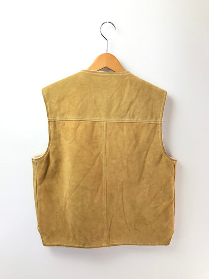【中古品】【メンズ】 SEARS シアーズ 70's THE LEATHER SHOP VEST BEIGE 70年代 レザー ショップ ベスト トップス ヴィンテージ 146-260917-rt-11-tagh サイズ：L カラー：ベージュ 万代Net店