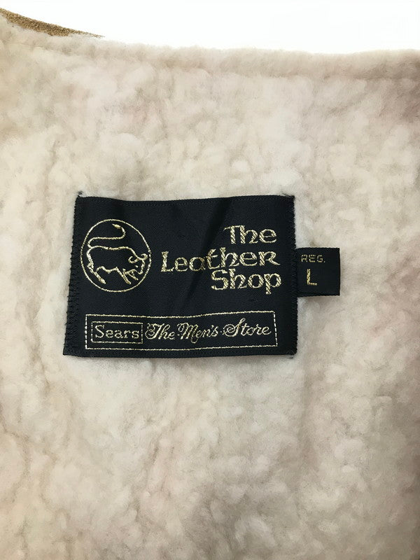 【中古品】【メンズ】 SEARS シアーズ 70's THE LEATHER SHOP VEST BEIGE 70年代 レザー ショップ ベスト トップス ヴィンテージ 146-260917-rt-11-tagh サイズ：L カラー：ベージュ 万代Net店