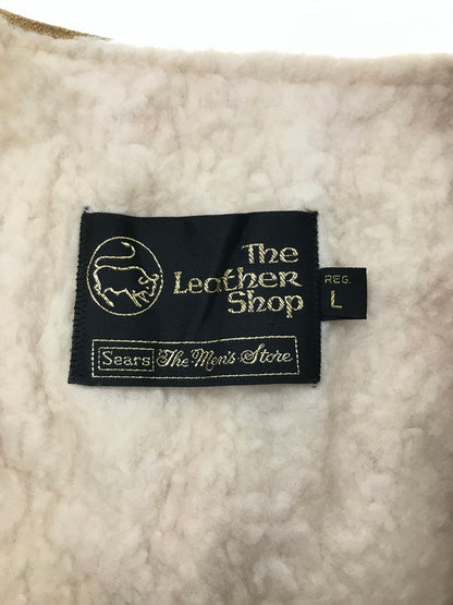 【中古品】【メンズ】 SEARS シアーズ 70's THE LEATHER SHOP VEST BEIGE 70年代 レザー ショップ ベスト トップス ヴィンテージ 146-260917-rt-11-tagh サイズ：L カラー：ベージュ 万代Net店