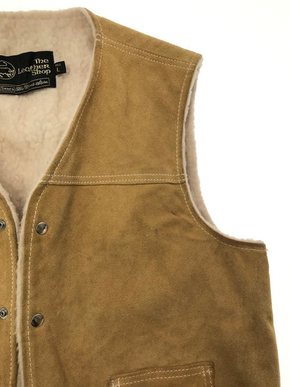 【中古品】【メンズ】 SEARS シアーズ 70's THE LEATHER SHOP VEST BEIGE 70年代 レザー ショップ ベスト トップス ヴィンテージ 146-260917-rt-11-tagh サイズ：L カラー：ベージュ 万代Net店