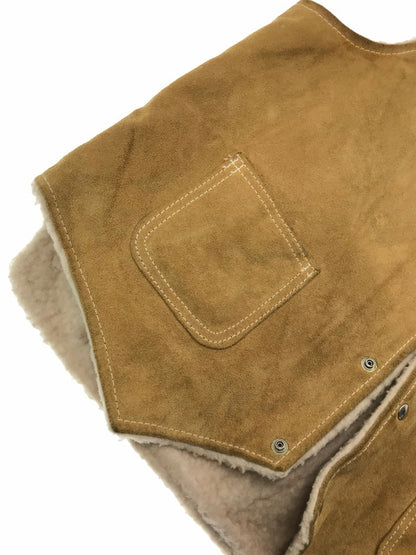 【中古品】【メンズ】 SEARS シアーズ 70's THE LEATHER SHOP VEST BEIGE 70年代 レザー ショップ ベスト トップス ヴィンテージ 146-260917-rt-11-tagh サイズ：L カラー：ベージュ 万代Net店