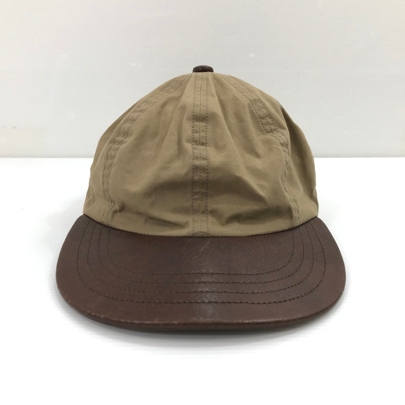 【中古品】【メンズ】 SCHOTT ショット SC119 PARAFIN LEATHER 8P CAP "BEIGE" 帽子 185-260925-na-47-tagh サイズ：FREE カラー：ベージュ 万代Net店