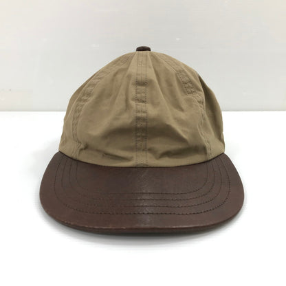 【中古品】【メンズ】 SCHOTT ショット SC119 PARAFIN LEATHER 8P CAP "BEIGE" 帽子 185-260925-na-47-tagh サイズ：FREE カラー：ベージュ 万代Net店