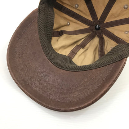 【中古品】【メンズ】 SCHOTT ショット SC119 PARAFIN LEATHER 8P CAP "BEIGE" 帽子 185-260925-na-47-tagh サイズ：FREE カラー：ベージュ 万代Net店