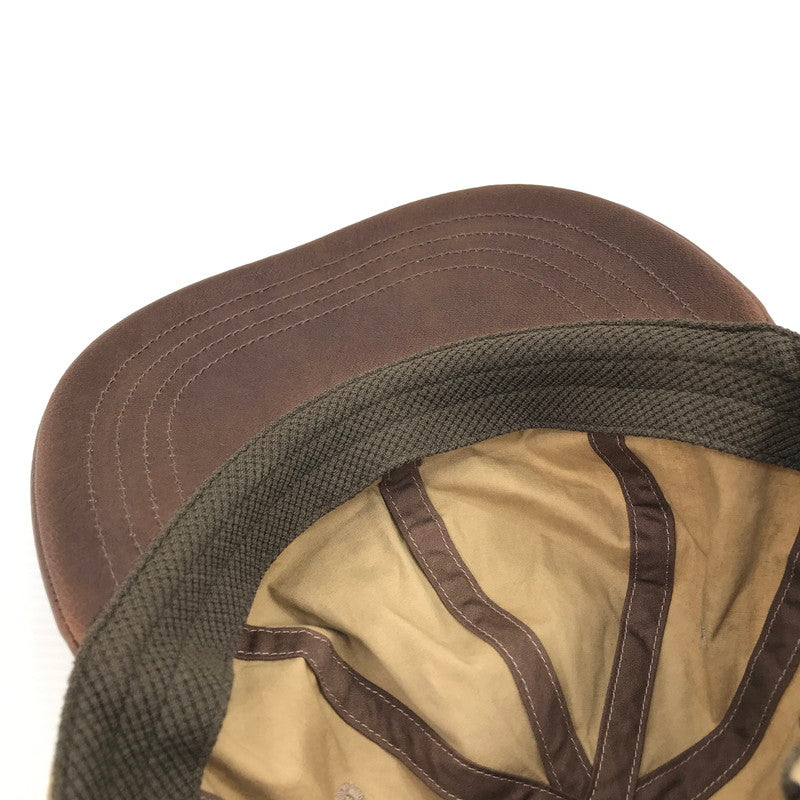【中古品】【メンズ】 SCHOTT ショット SC119 PARAFIN LEATHER 8P CAP "BEIGE" 帽子 185-260925-na-47-tagh サイズ：FREE カラー：ベージュ 万代Net店