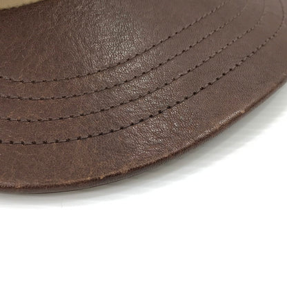 【中古品】【メンズ】 SCHOTT ショット SC119 PARAFIN LEATHER 8P CAP "BEIGE" 帽子 185-260925-na-47-tagh サイズ：FREE カラー：ベージュ 万代Net店