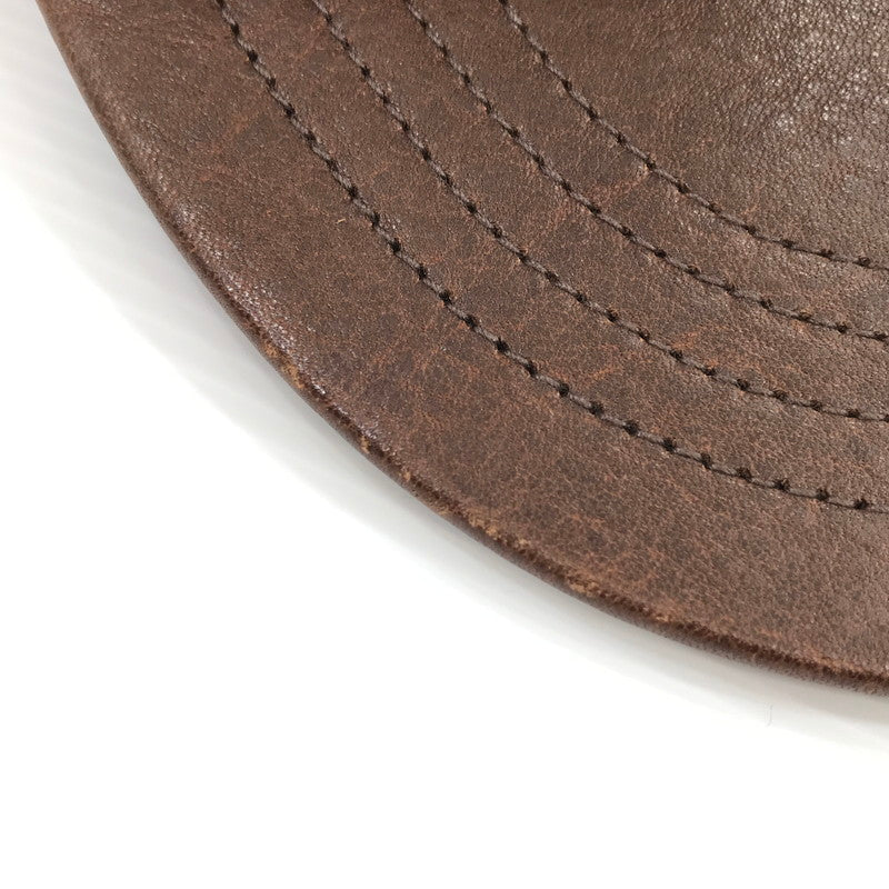 【中古品】【メンズ】 SCHOTT ショット SC119 PARAFIN LEATHER 8P CAP "BEIGE" 帽子 185-260925-na-47-tagh サイズ：FREE カラー：ベージュ 万代Net店