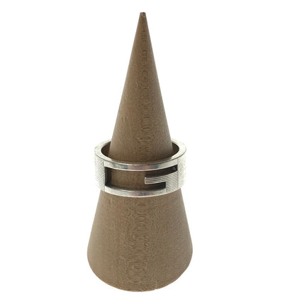 【中古品】【メンズ】 GUCCI グッチ AG925 BRANDED G CUTOUT REGULAR RING ブランデッド G カットアウト レギュラー リング 指輪 アクセサリー 182-260928-na-05-tagh サイズ：18 カラー：シルバー 万代Net店