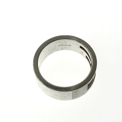 【中古品】【メンズ】 GUCCI グッチ AG925 BRANDED G CUTOUT REGULAR RING ブランデッド G カットアウト レギュラー リング 指輪 アクセサリー 182-260928-na-05-tagh サイズ：18 カラー：シルバー 万代Net店
