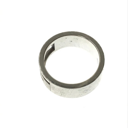 【中古品】【メンズ】 GUCCI グッチ AG925 BRANDED G CUTOUT REGULAR RING ブランデッド G カットアウト レギュラー リング 指輪 アクセサリー 182-260928-na-05-tagh サイズ：18 カラー：シルバー 万代Net店