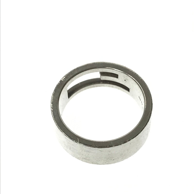 【中古品】【メンズ】 GUCCI グッチ AG925 BRANDED G CUTOUT REGULAR RING ブランデッド G カットアウト レギュラー リング 指輪 アクセサリー 182-260928-na-05-tagh サイズ：18 カラー：シルバー 万代Net店