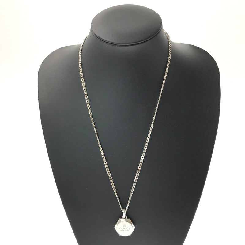 【中古品】【メンズ】 GUCCI グッチ AG925 HEXAGON NECKLACE ヘキサゴン ネックレス アクセサリー 182-260928-na-04-tagh カラー：シルバー 万代Net店