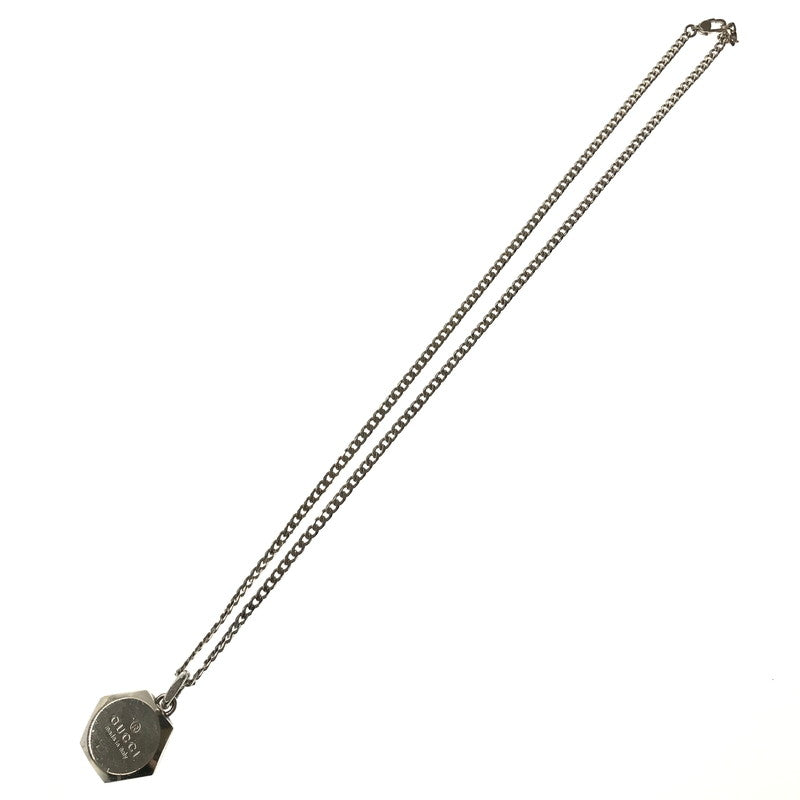 【中古品】【メンズ】 GUCCI グッチ AG925 HEXAGON NECKLACE ヘキサゴン ネックレス アクセサリー 182-260928-na-04-tagh カラー：シルバー 万代Net店