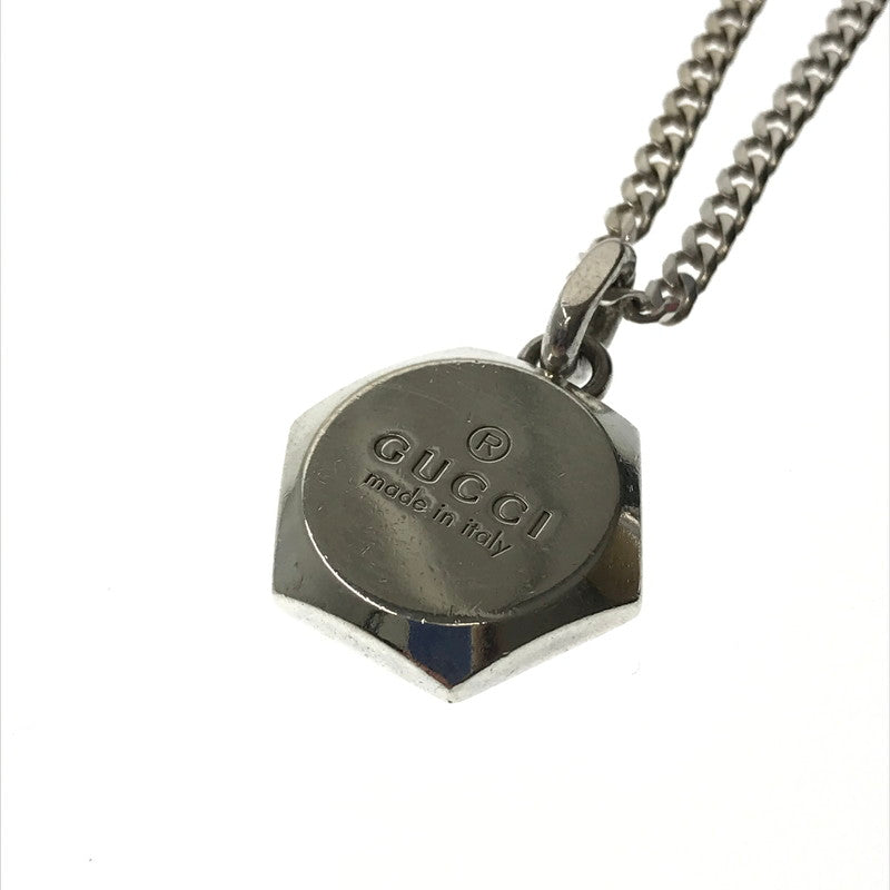 【中古品】【メンズ】 GUCCI グッチ AG925 HEXAGON NECKLACE ヘキサゴン ネックレス アクセサリー 182-260928-na-04-tagh カラー：シルバー 万代Net店