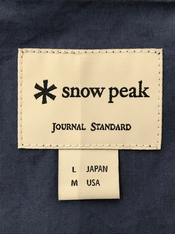 【中古品】【メンズ】 SNOW PEAK スノーピーク PIGMENT DYED UCCP VEST JS-JK-24SU101 ピグメントダイ ベスト ライトアウター 144-260919-na-13-tagh サイズ：L カラー：ブルー 万代Net店