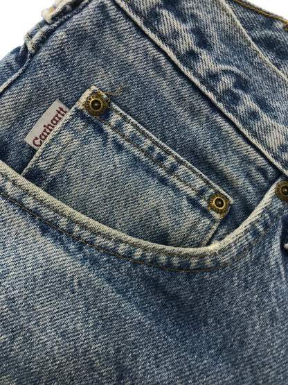 【現状渡し品】【メンズ】 CARHARTT カーハート TRADITIONAL FIT DENIM PANTS B18 DST メキシコ製 デニムパンツ ボトムス 157-260921-na-10-tagh サイズ：34×32 カラー：インディゴ 万代Net店