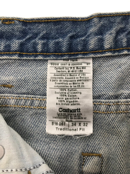 【現状渡し品】【メンズ】 CARHARTT カーハート TRADITIONAL FIT DENIM PANTS B18 DST メキシコ製 デニムパンツ ボトムス 157-260921-na-10-tagh サイズ：34×32 カラー：インディゴ 万代Net店