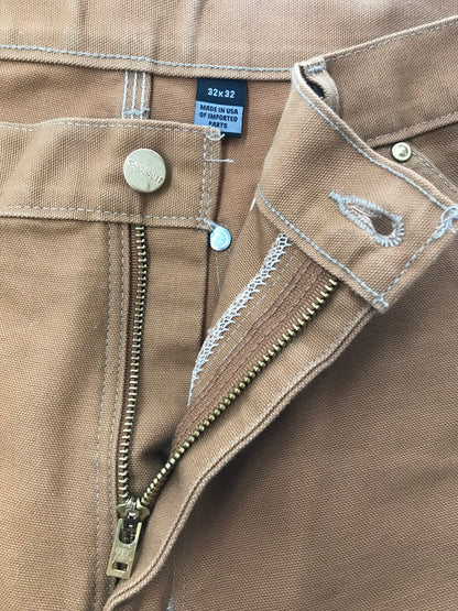 【中古品】【メンズ】 CARHARTT カーハート DOUBLE KNEE WORK PANTS 106679 ダブルニー ワークパンツ ボトムス 157-260920-na-22-tagh サイズ：32×32 カラー：ブラウン 万代Net店