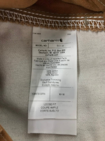 【中古品】【メンズ】 CARHARTT カーハート DOUBLE KNEE WORK PANTS 106679 ダブルニー ワークパンツ ボトムス 157-260920-na-22-tagh サイズ：32×32 カラー：ブラウン 万代Net店