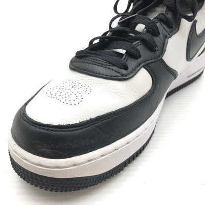 【中古品】【メンズ】 NIKE ナイキ × STUSSY ステューシー AIR FORCE 1 MID BLACK AND LIGHT BONE DJ7840-002 エア フォース 1 スニーカー 靴 160-260919-rt-01-tagh サイズ：27.5cm US9.5 カラー：BLACK/BLACK-WHITE 万代Net店
