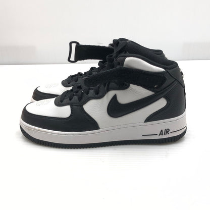 【中古品】【メンズ】 NIKE ナイキ × STUSSY ステューシー AIR FORCE 1 MID BLACK AND LIGHT BONE DJ7840-002 エア フォース 1 スニーカー 靴 160-260919-rt-01-tagh サイズ：27.5cm US9.5 カラー：BLACK/BLACK-WHITE 万代Net店