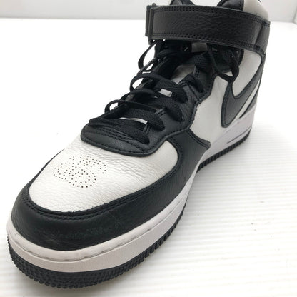 【中古品】【メンズ】 NIKE ナイキ × STUSSY ステューシー AIR FORCE 1 MID BLACK AND LIGHT BONE DJ7840-002 エア フォース 1 スニーカー 靴 160-260919-rt-01-tagh サイズ：27.5cm US9.5 カラー：BLACK/BLACK-WHITE 万代Net店