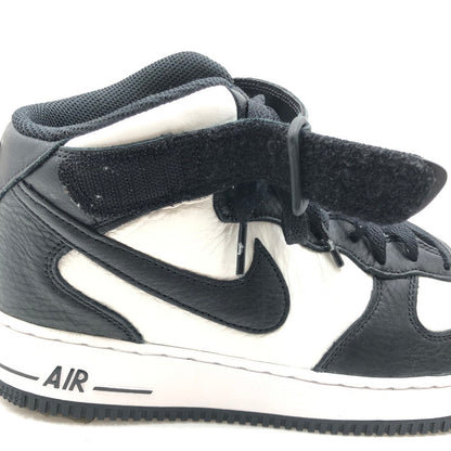 【中古品】【メンズ】 NIKE ナイキ × STUSSY ステューシー AIR FORCE 1 MID BLACK AND LIGHT BONE DJ7840-002 エア フォース 1 スニーカー 靴 160-260919-rt-01-tagh サイズ：27.5cm US9.5 カラー：BLACK/BLACK-WHITE 万代Net店
