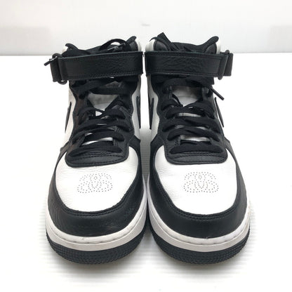 【中古品】【メンズ】 NIKE ナイキ × STUSSY ステューシー AIR FORCE 1 MID BLACK AND LIGHT BONE DJ7840-002 エア フォース 1 スニーカー 靴 160-260919-rt-01-tagh サイズ：27.5cm US9.5 カラー：BLACK/BLACK-WHITE 万代Net店