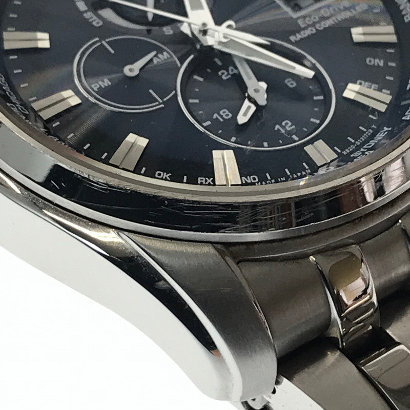 【現状渡し品】【メンズ】 CITIZEN シチズン ATTESA ECO DRIVE H820-T021697 アテッサ エコドライブ 腕時計 197-261017-na-20-tagh カラー：シルバー 万代Net店
