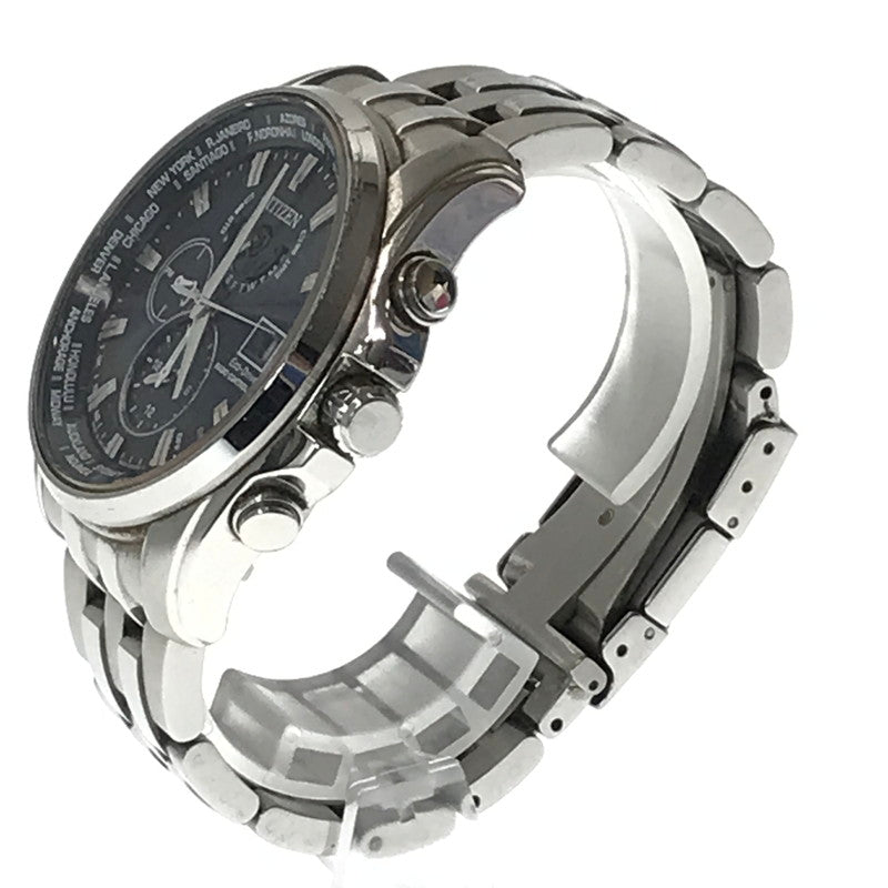 【現状渡し品】【メンズ】 CITIZEN シチズン ATTESA ECO DRIVE H820-T021697 アテッサ エコドライブ 腕時計 197-261017-na-20-tagh カラー：シルバー 万代Net店